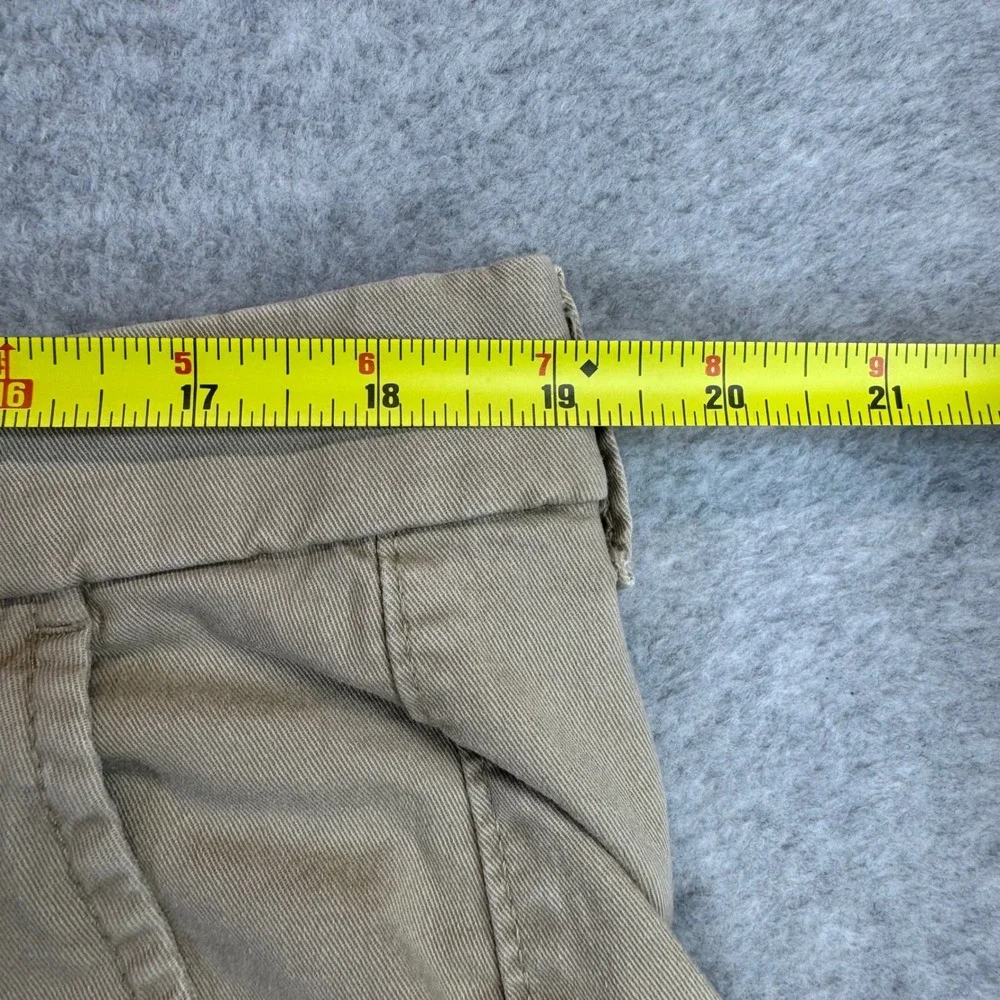 Roundtree & Yorke Casuals Men Khaki Chino Pants Stretch 40x30 Flat Front (38x29)